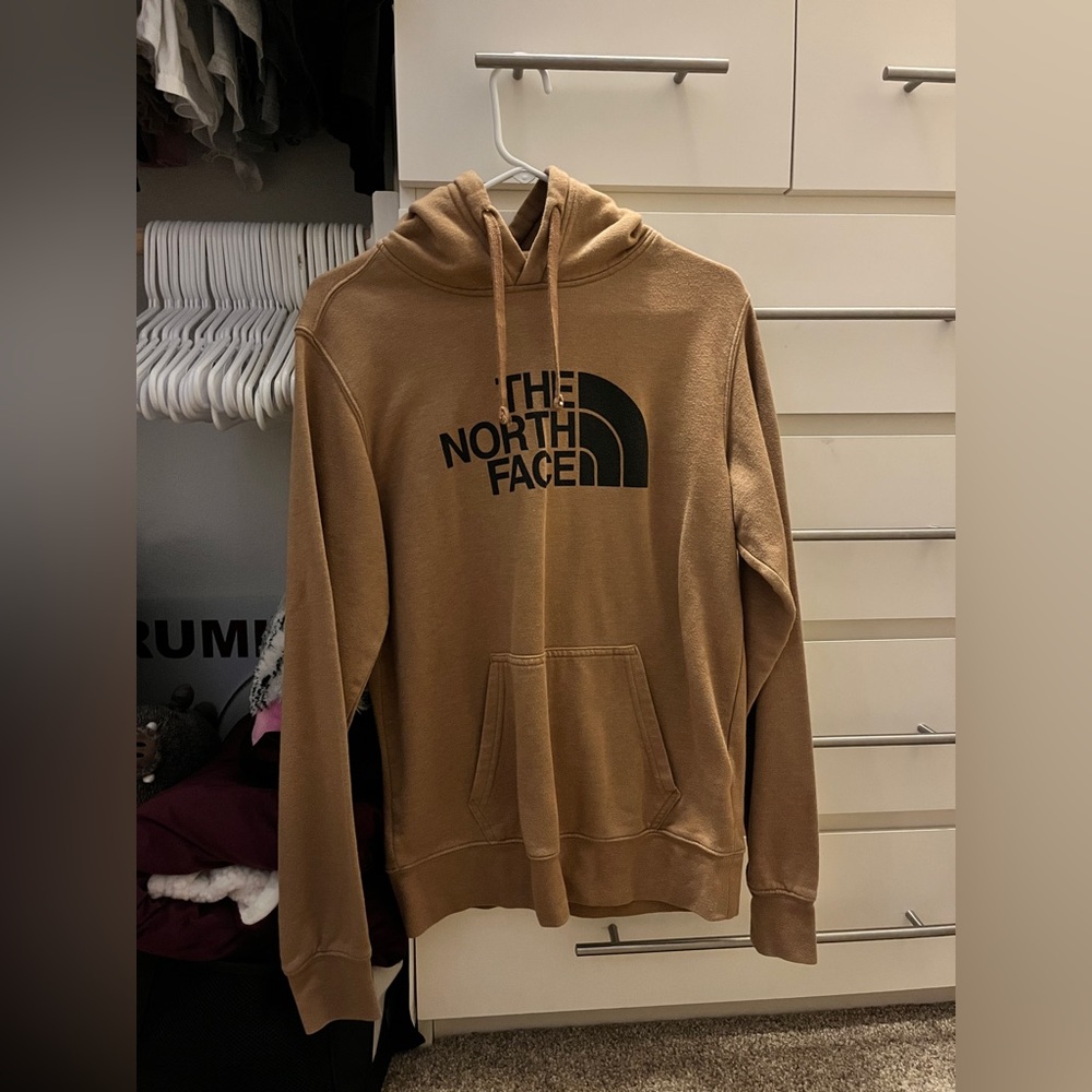 | SMALL MENS | Tan “The North Face” Hoodie